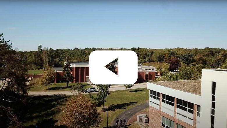 Aerial view of campus